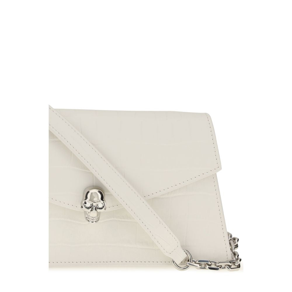 Alexander McQueen White Leather Shoulder Bag