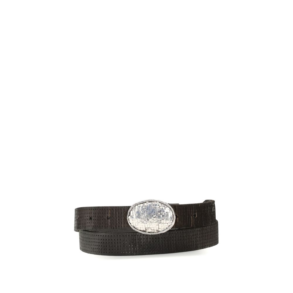 Brunello Cucinelli Brown Leather Regular Belt