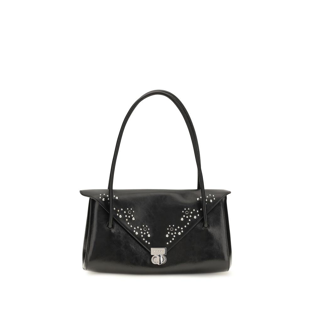 Marni Black Leather Shoulder Bag