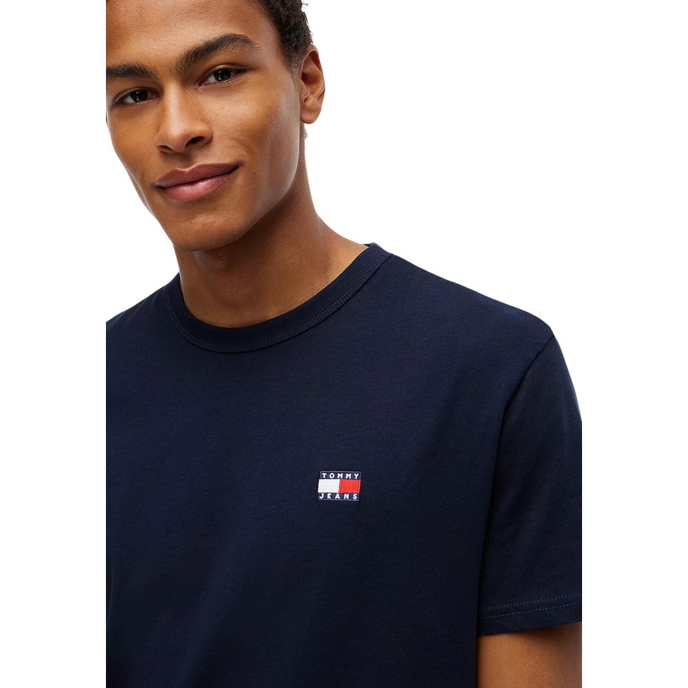 Tommy Hilfiger Jeans Blue Cotton T-Shirt