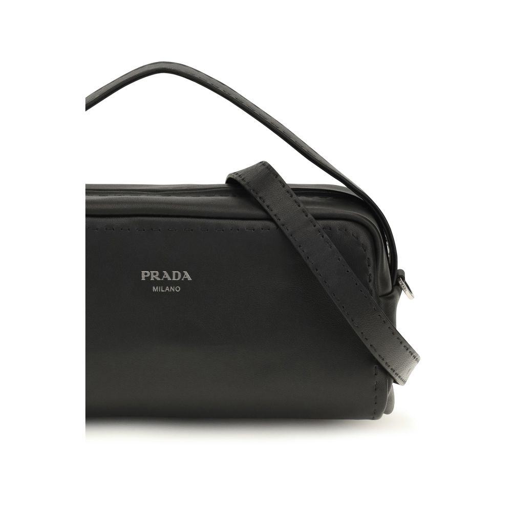 Prada Black Leather Shoulder Bag
