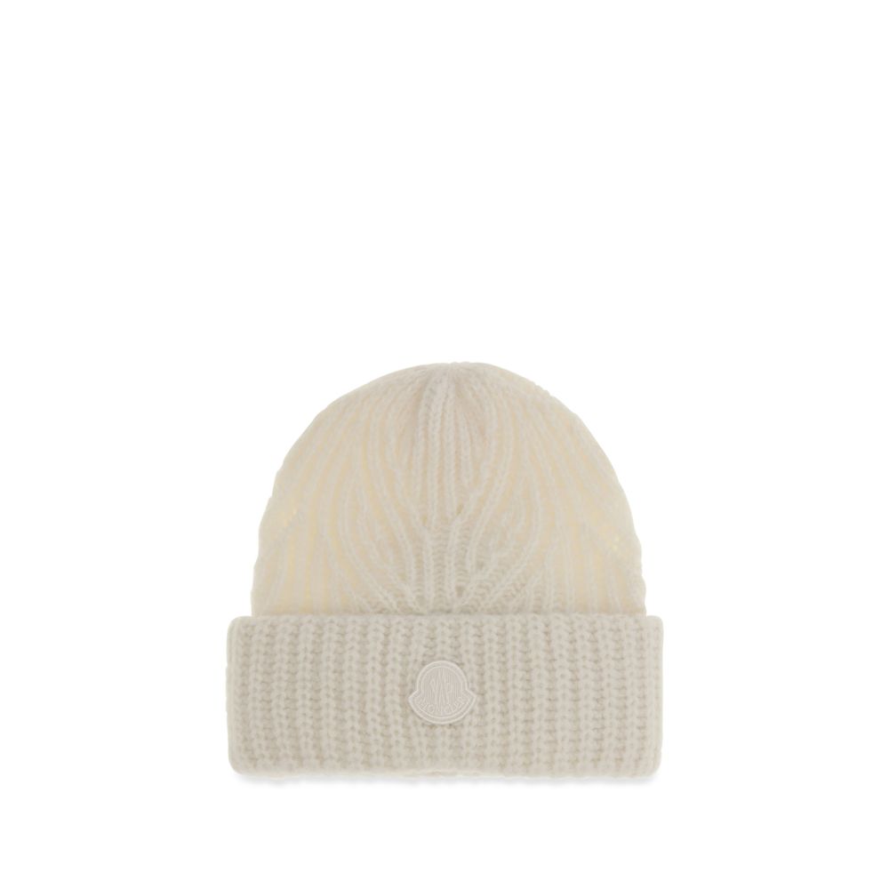 Moncler Beige Wool Beanie