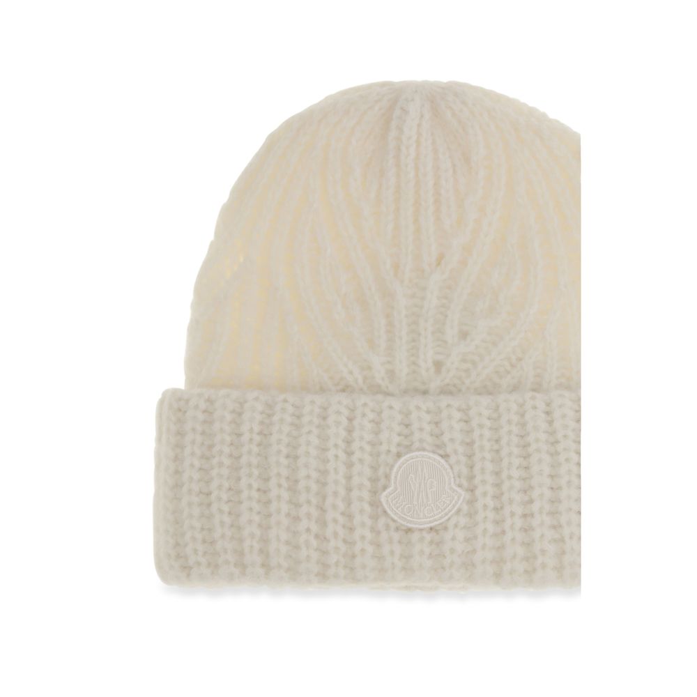 Moncler Beige Wool Beanie