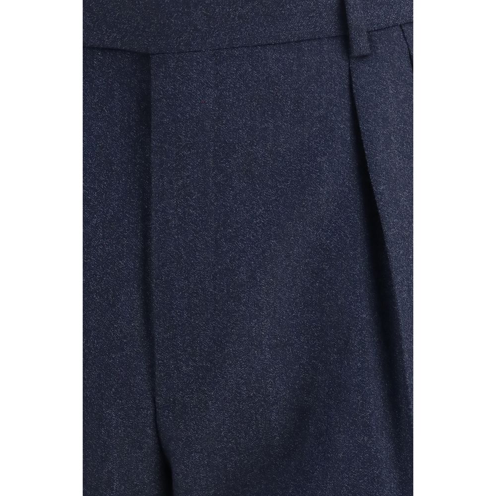 Brioni Blue Wool Casual Pants