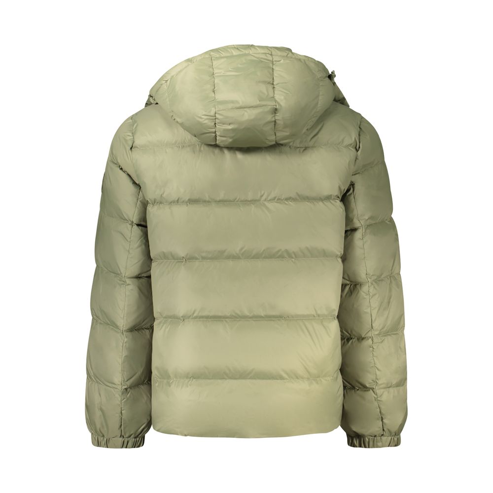 Calvin Klein Green Nylon Full-Length Jacket
