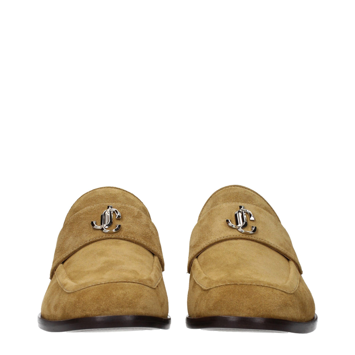 Jimmy Choo Brown Leather Slip-On Loafers