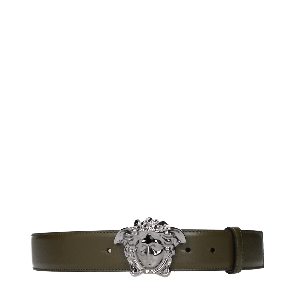 Versace Green Leather Regular Belt