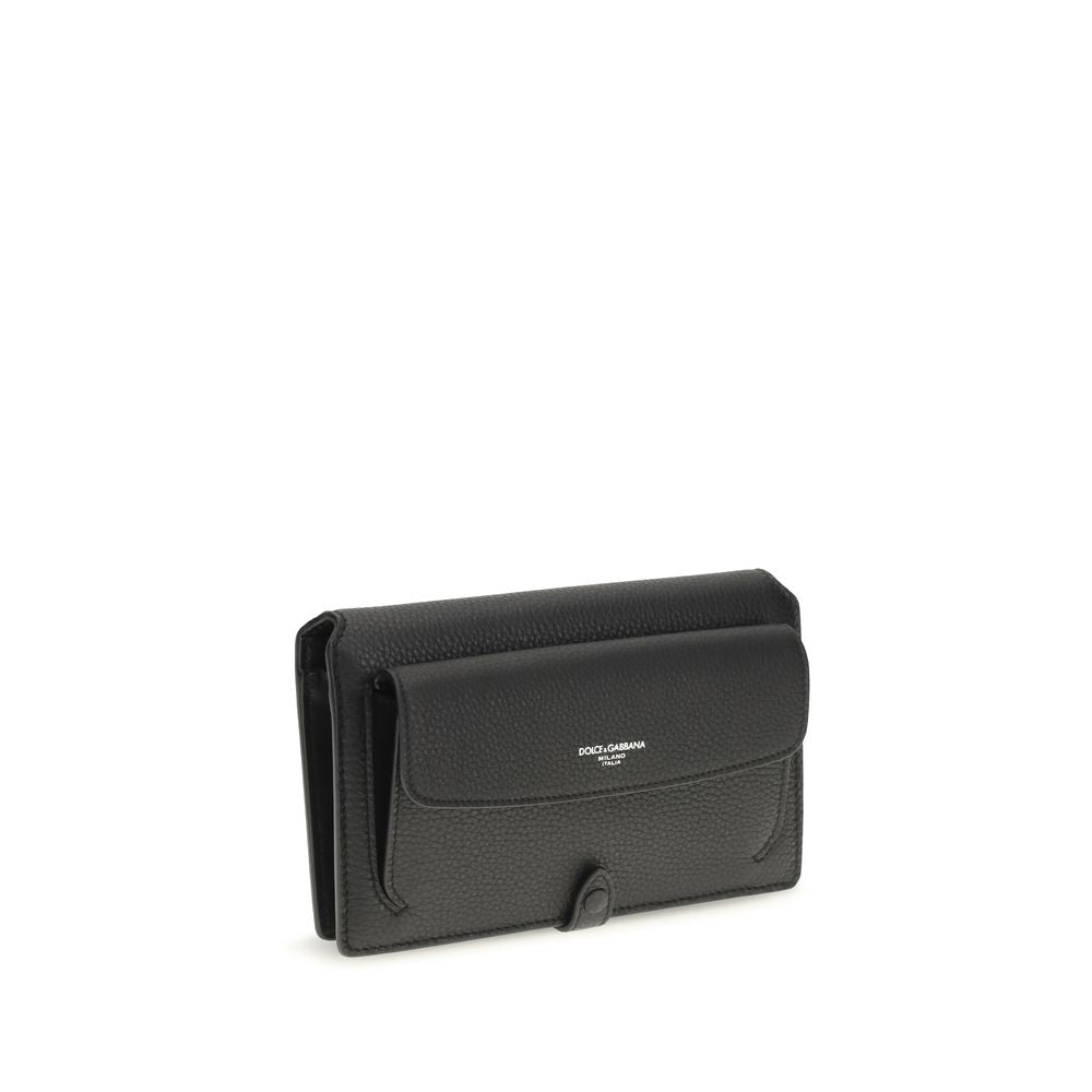 Dolce & Gabbana Black Leather Shoulder Bag