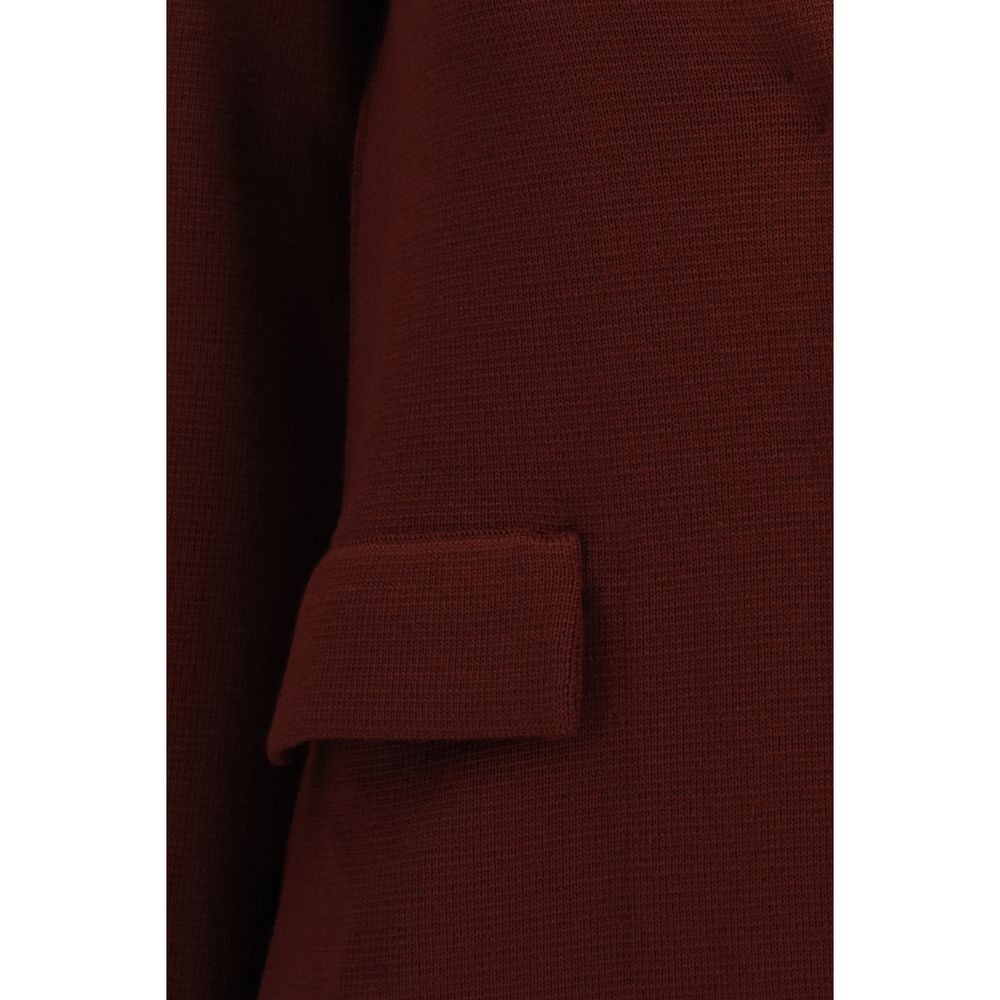 Ella Bordeaux Wool Coat