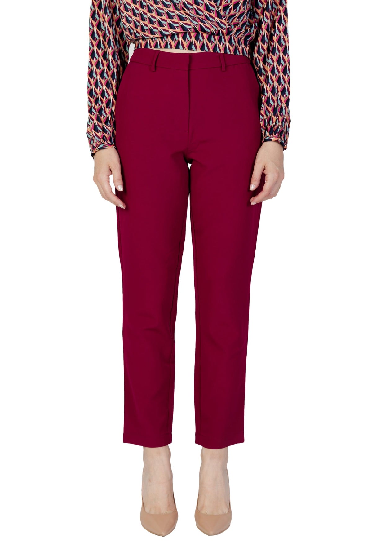 Vila Clothes Bordeaux Dress Pants