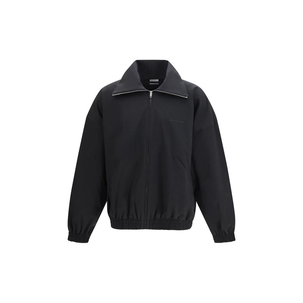 Balenciaga Black Cotton Full-Length Jacket