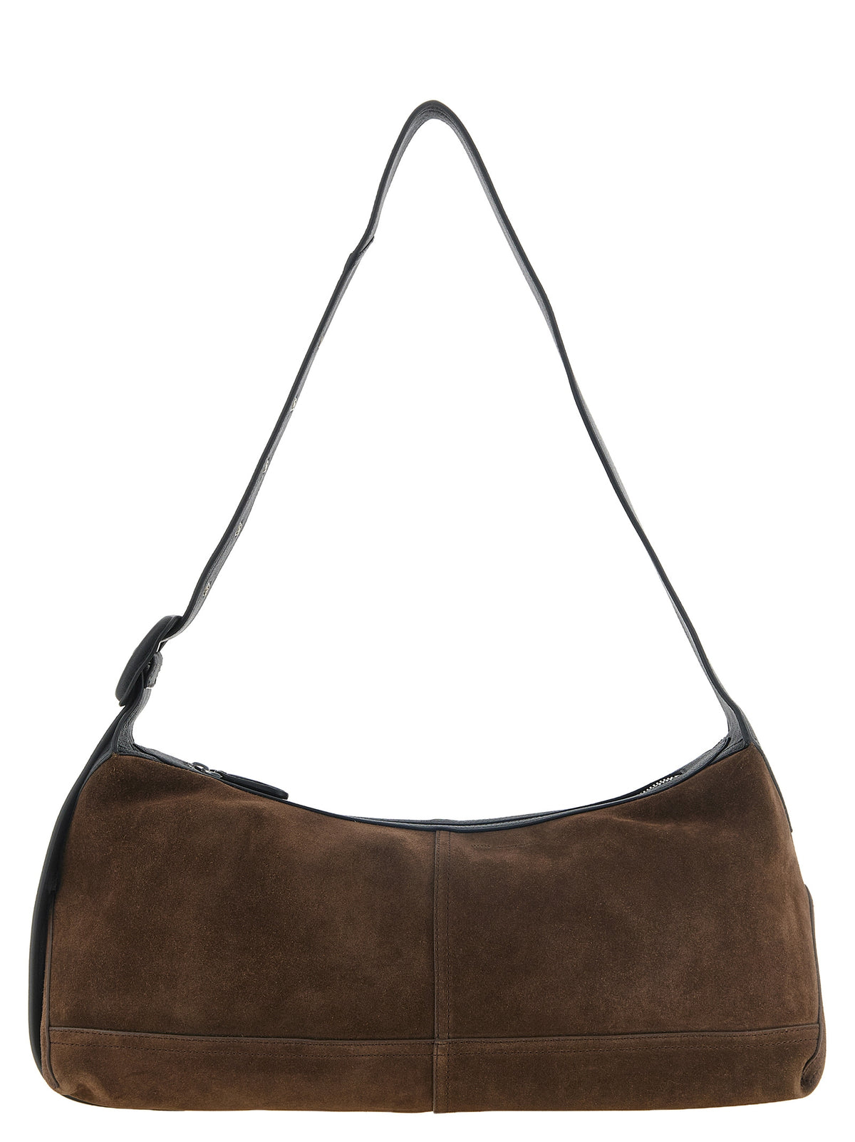 Ami Paris Brown Leather Crossbody Bag