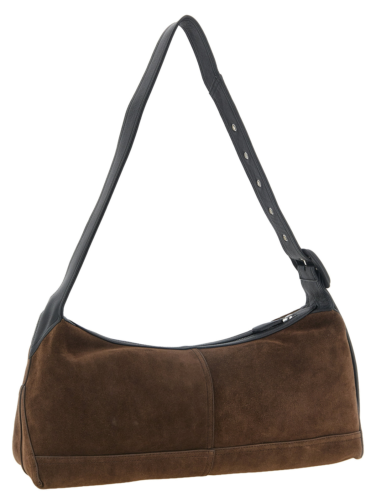 Ami Paris Brown Leather Crossbody Bag