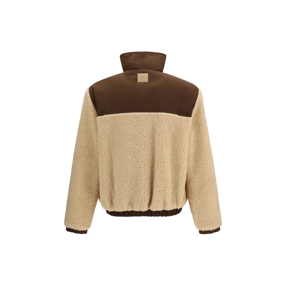 Ami Paris Beige Full-Length Jacket