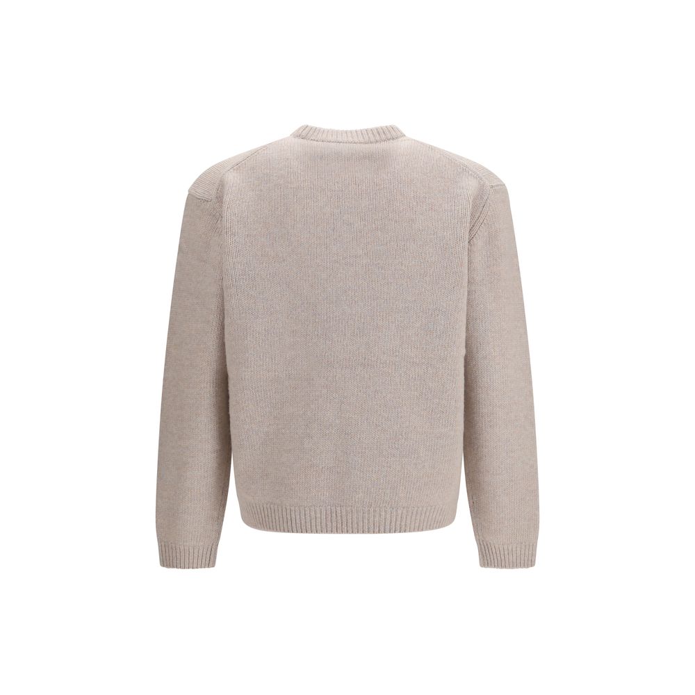 Maison Kitsuné Beige Wool Sweatshirt