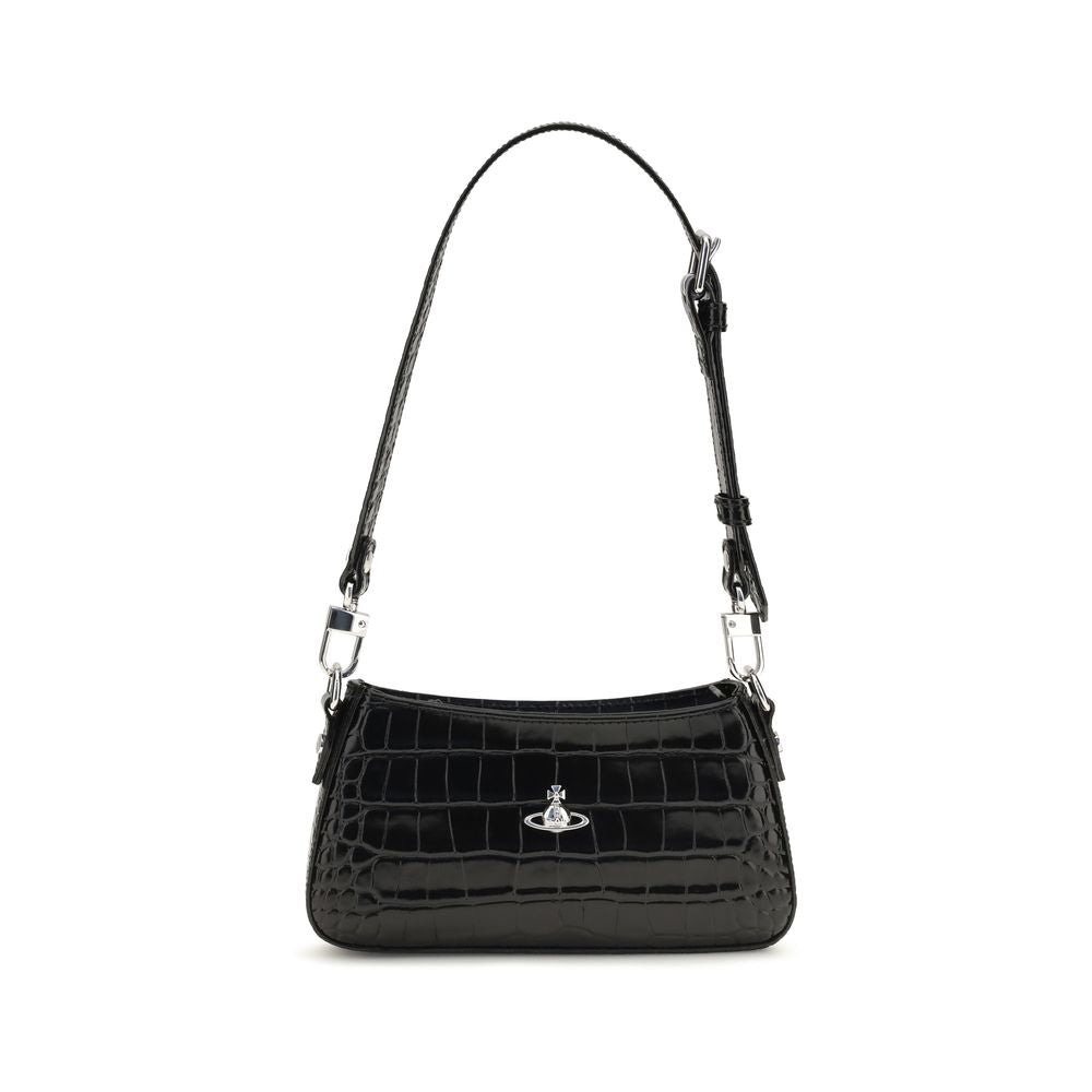 Vivienne Westwood Black Leather Shoulder Bag