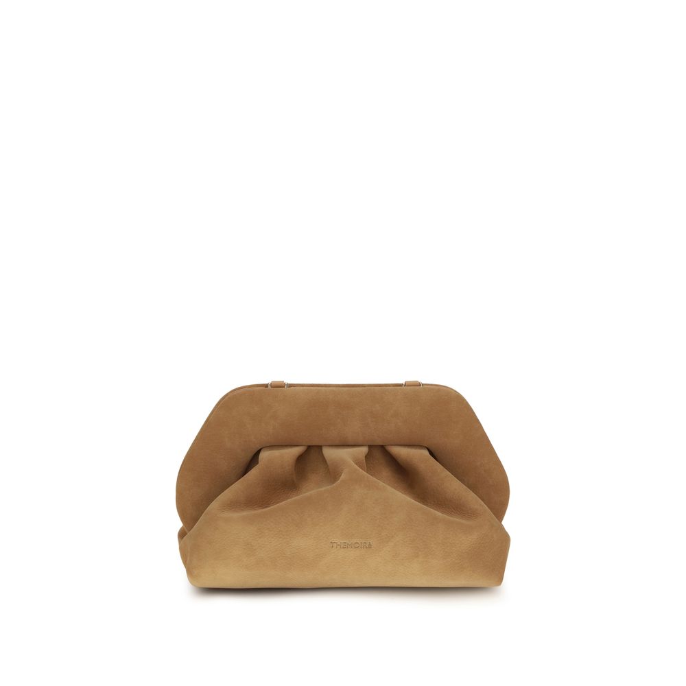THEMOIRè Beige Nubuc Leather Clutch Bag