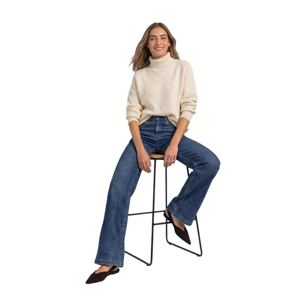 Street One Cream Turtleneck