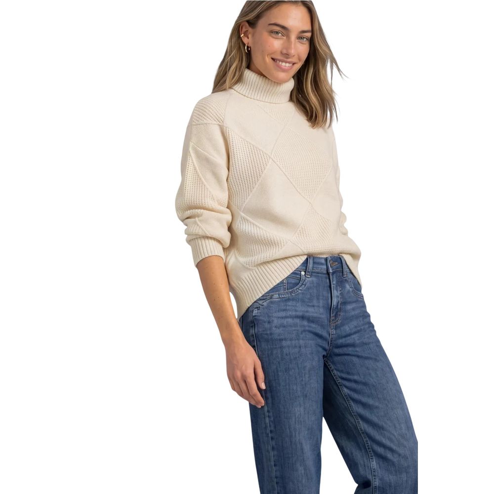 Street One Cream Turtleneck