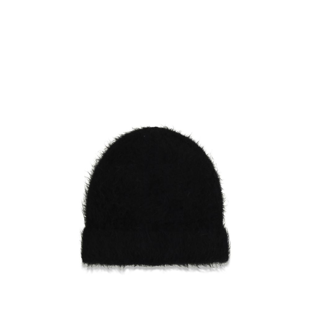SÉFR Black Alpaca Vicugna Pacos Beanie