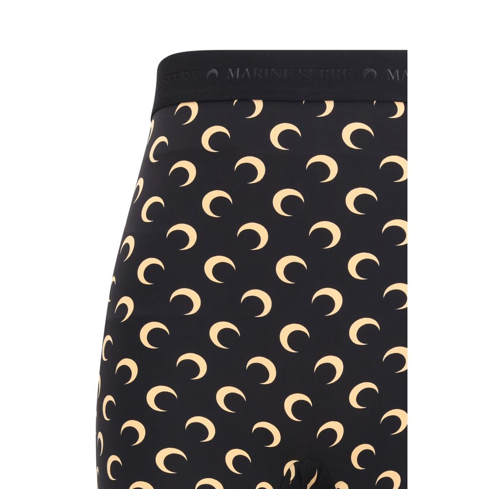 Marine Serre Black Bermuda Shorts
