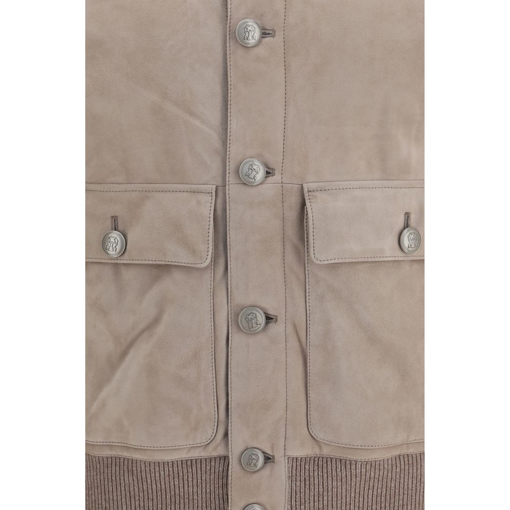Brunello Cucinelli Beige Full-Length Jacket