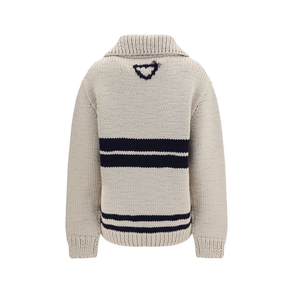 Prada Beige Wool Cardigan