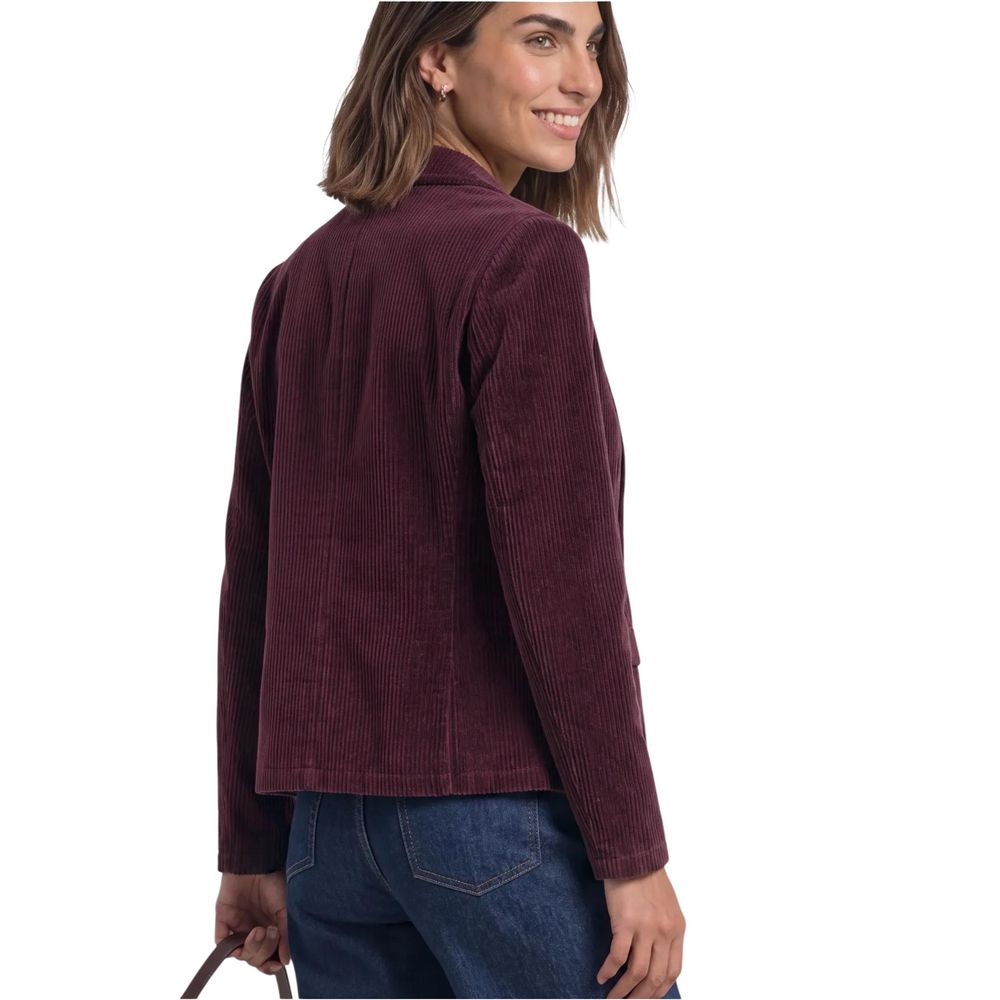 Street One Purple Cotton Blazer
