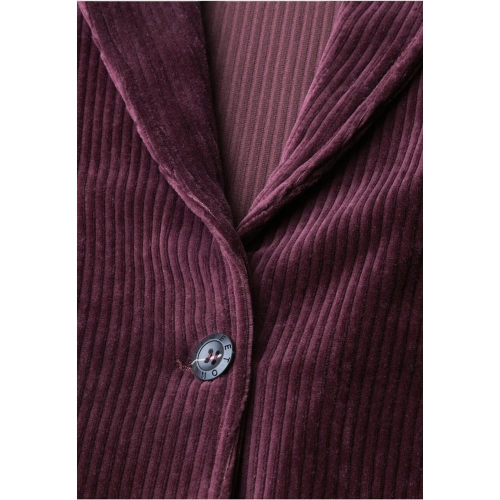 Street One Purple Cotton Blazer