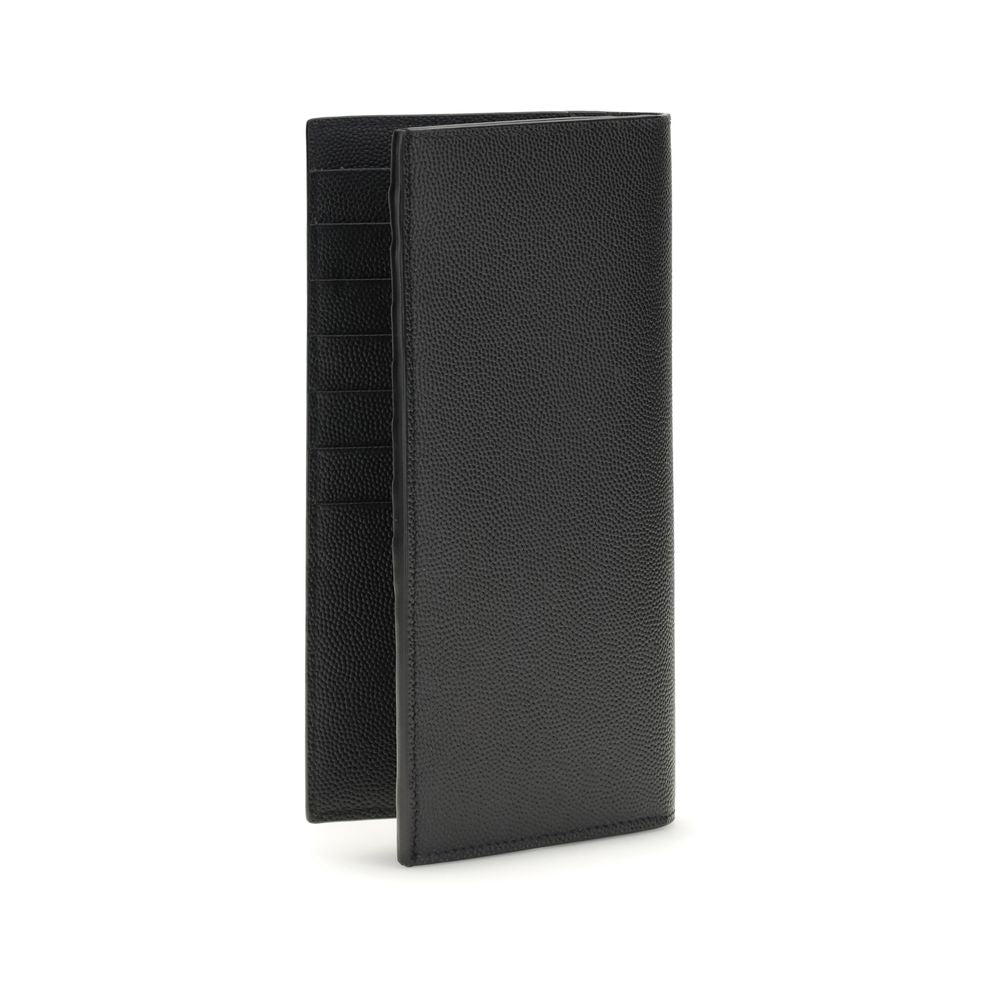 Saint Laurent Black Leather Wallet