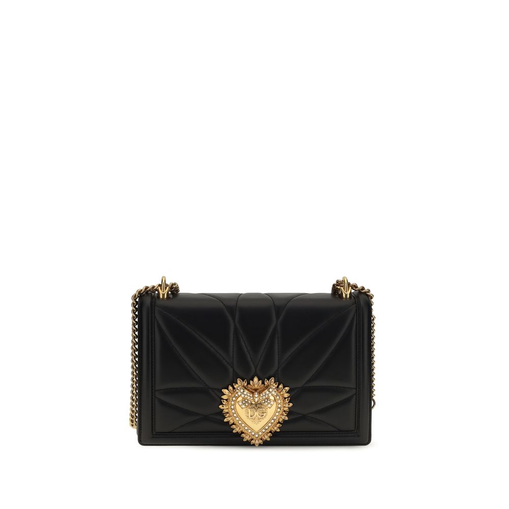 Dolce & Gabbana Black Aries Shoulder Bag