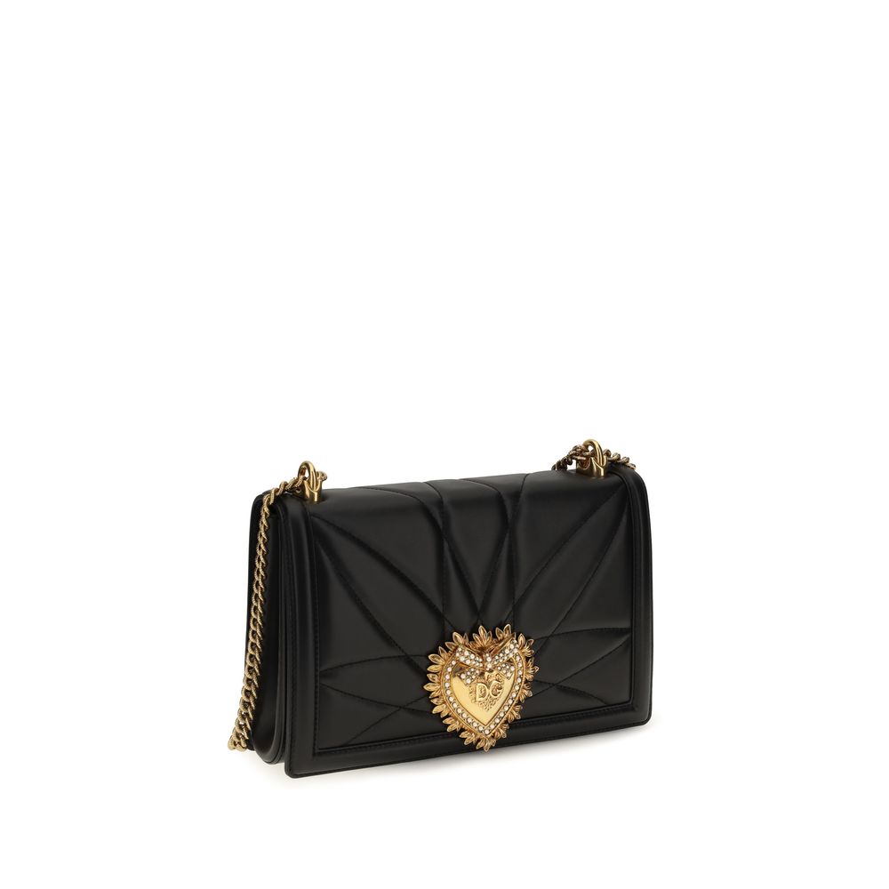 Dolce & Gabbana Black Aries Shoulder Bag
