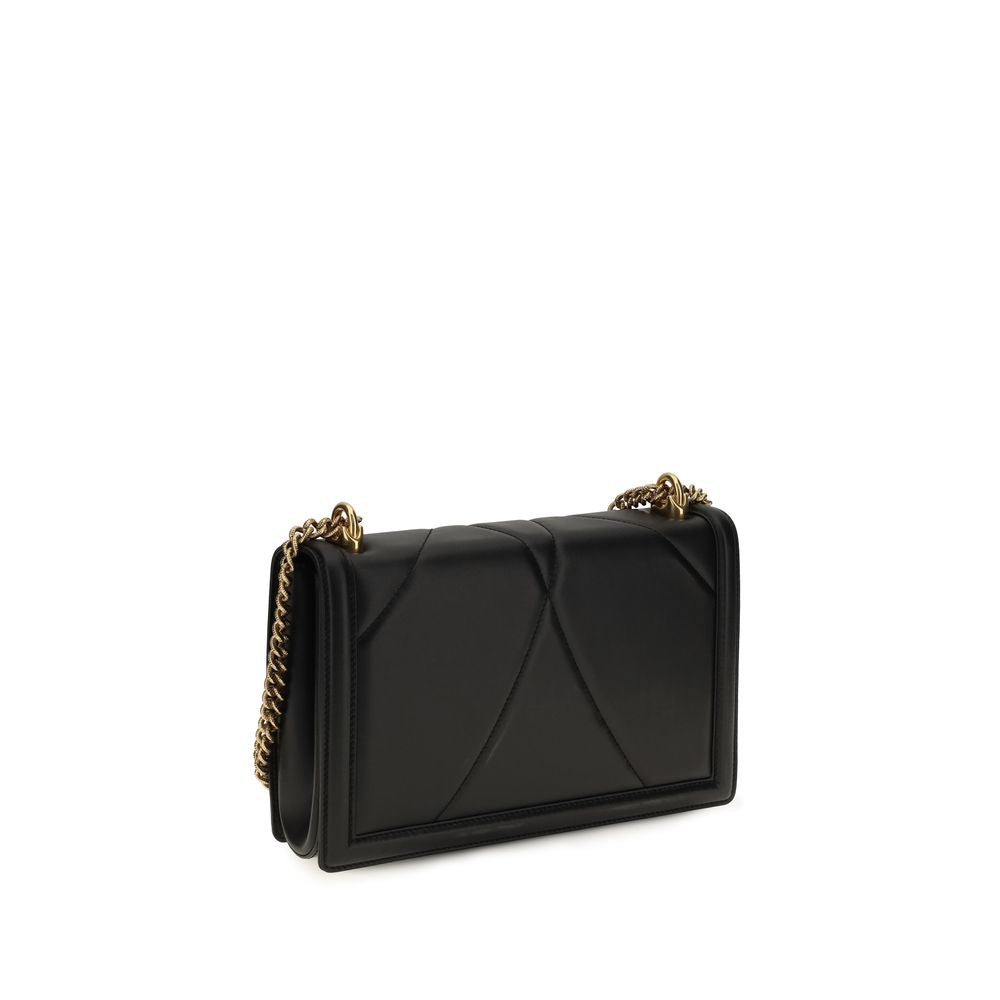 Dolce & Gabbana Black Aries Shoulder Bag