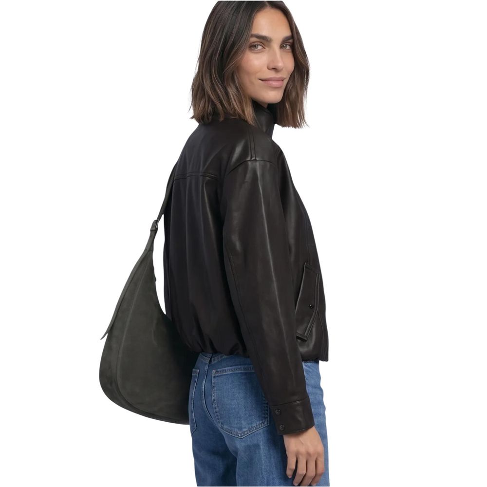 Street One Brown Faux Leather Jacket