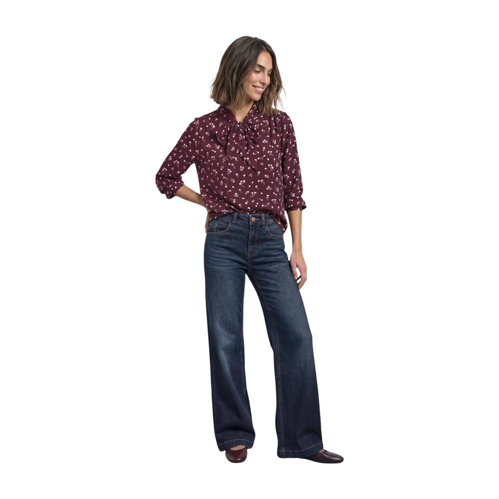 Street One Burgundy Blouse