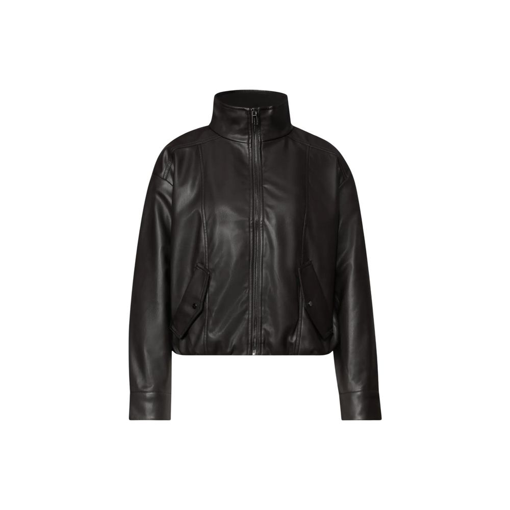 Street One Brown Faux Leather Jacket
