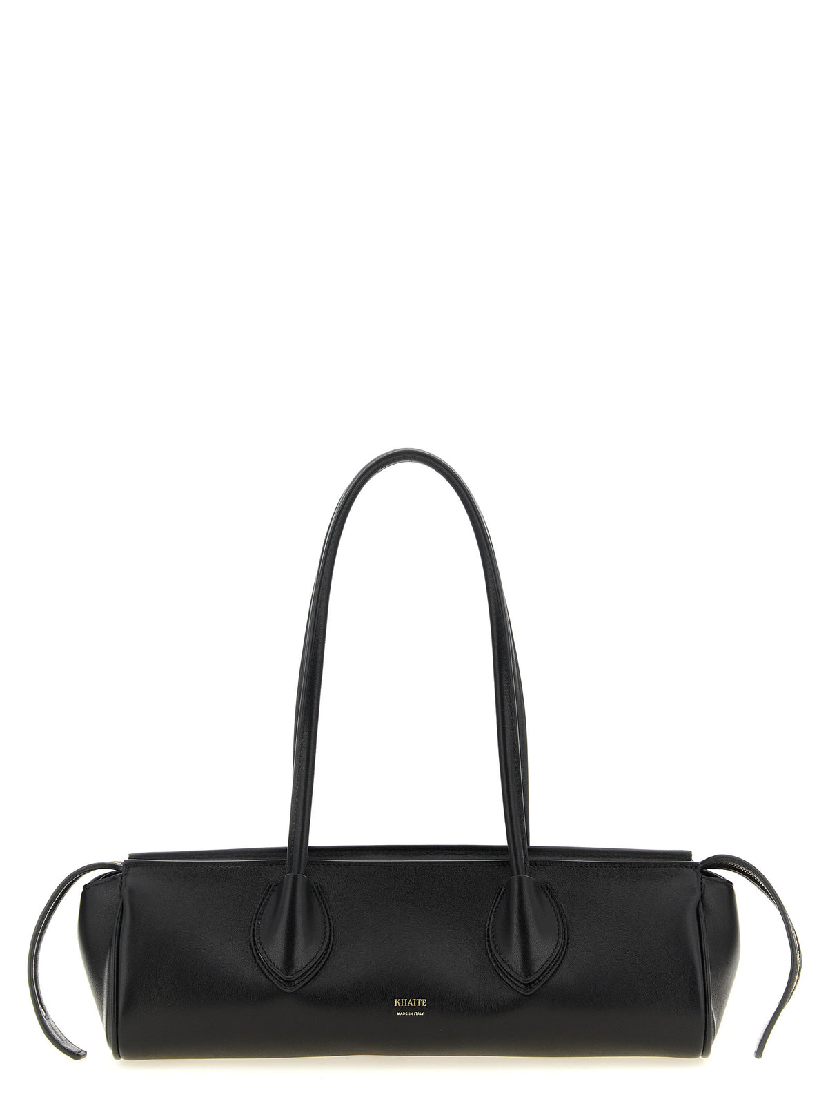 Khaite Black Leather Shoulder Bag