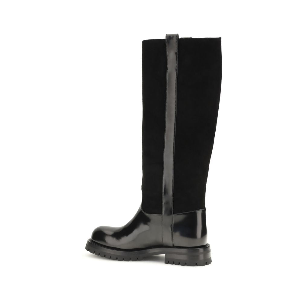Dolce & Gabbana Black Flat Boots