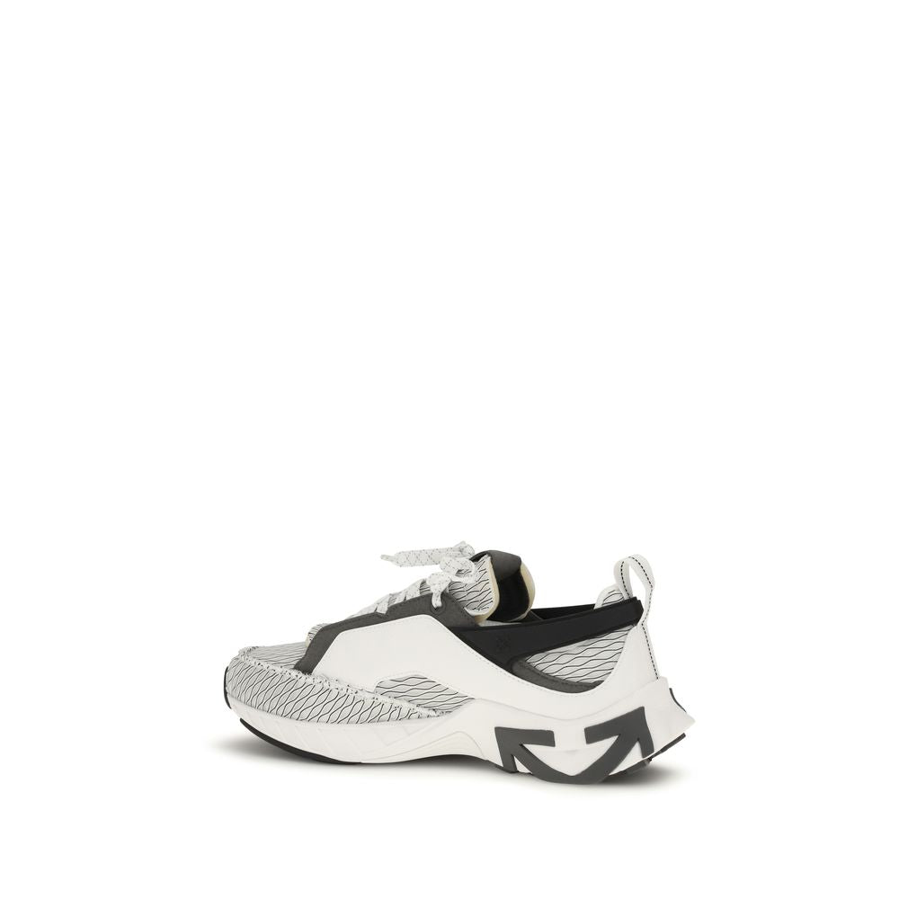 Off-White Fabric Athletic Sneakers