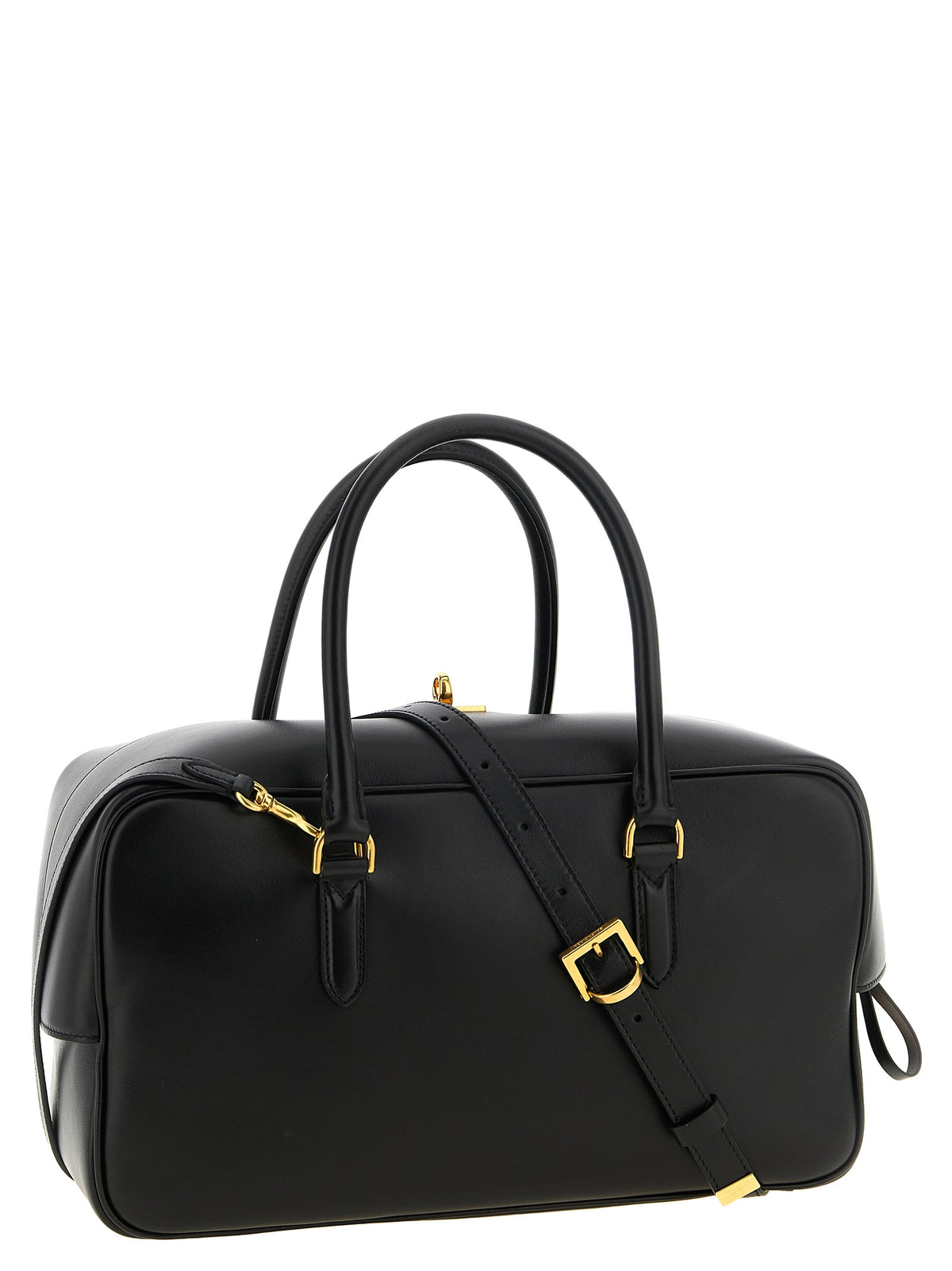 Balenciaga Black Leather Handbag