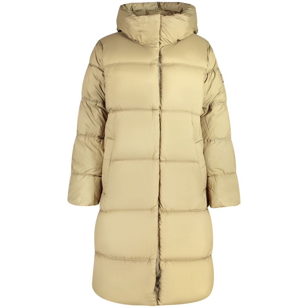 Pepe Jeans Green Women Jacket with Hood and Pockets
