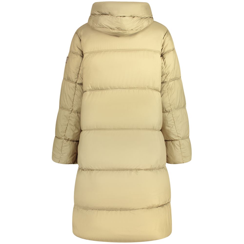 Pepe Jeans Green Women Jacket with Hood and Pockets