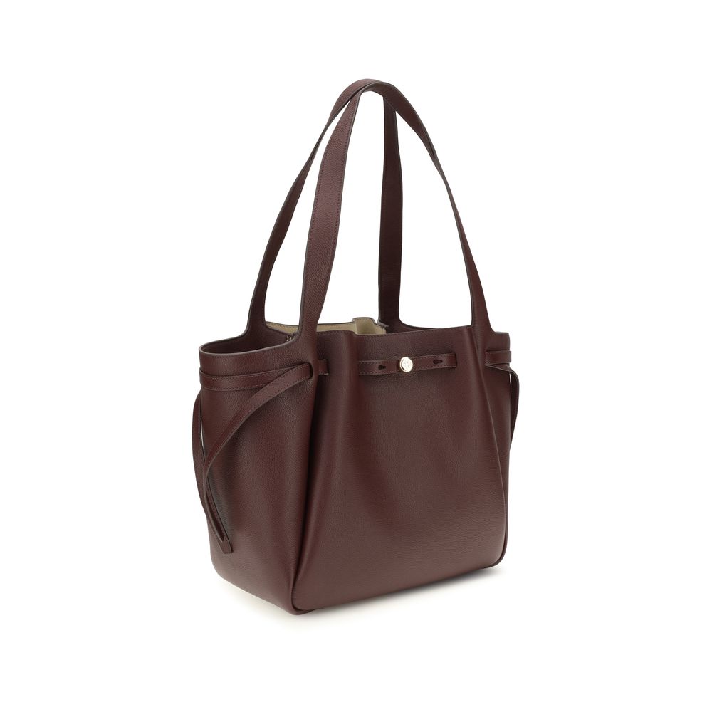 Tory Burch Burgundy Leather Handbag