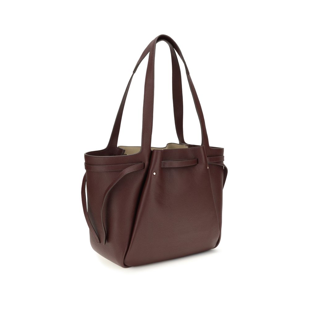 Tory Burch Burgundy Leather Handbag
