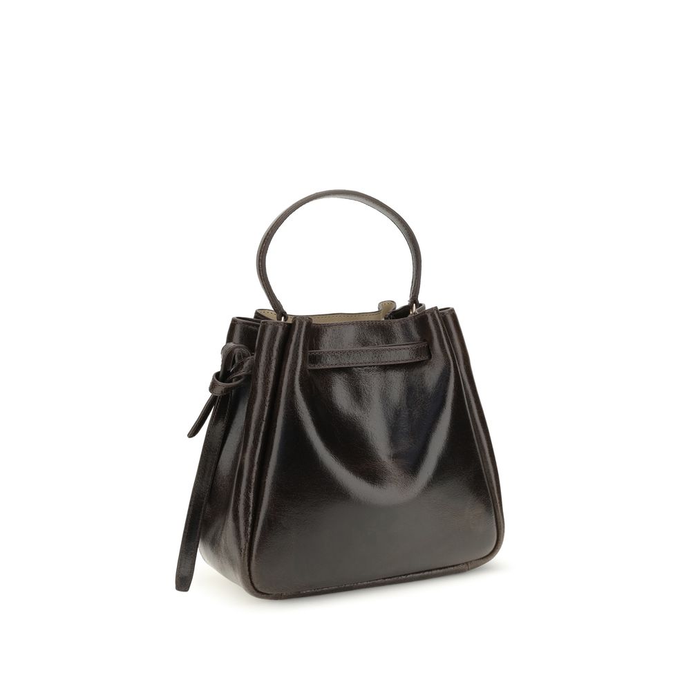 Tory Burch Brown Leather Backet Bag