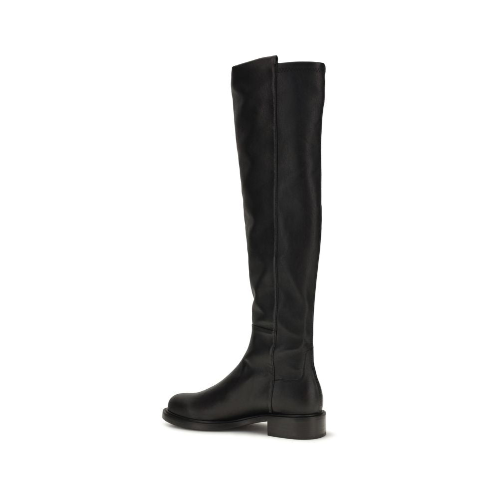 Stuart Weitzman Black Napa Leather / Over The Knee