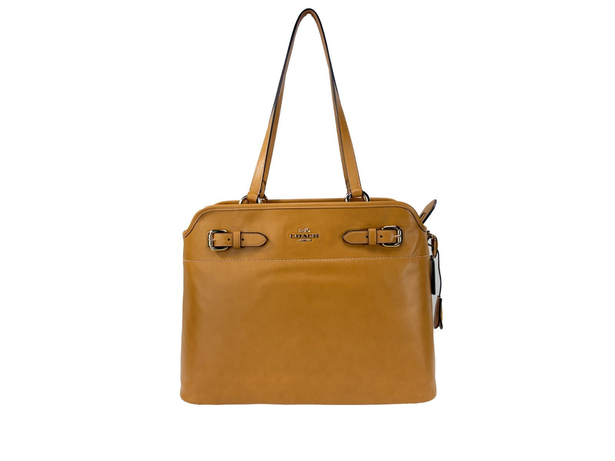 COACH Coach Easton Brown Leather Tote Bag