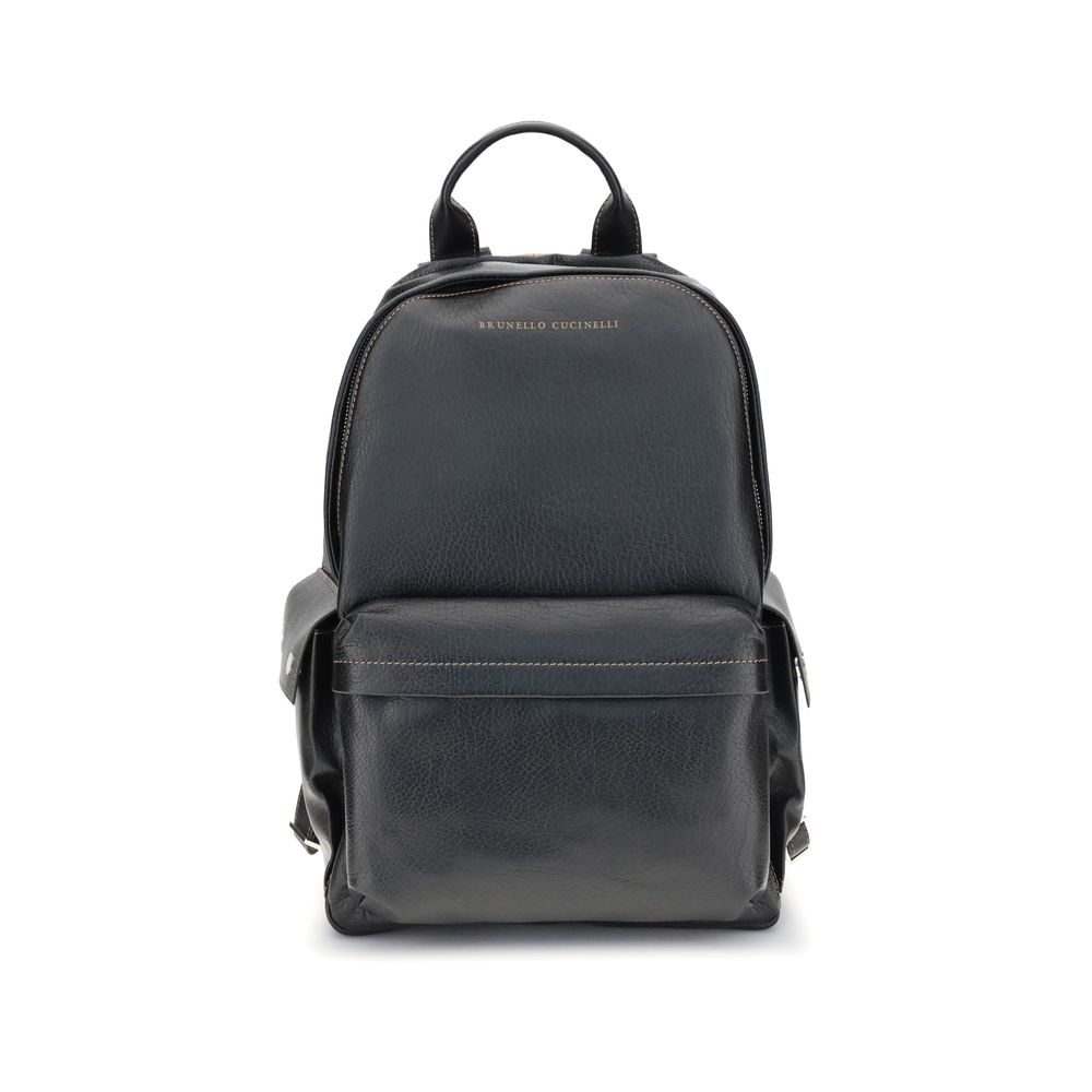 Brunello Cucinelli Black Leather Handbag