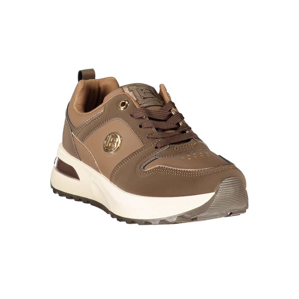 Laura Biagiotti Brown Womens Sneaker