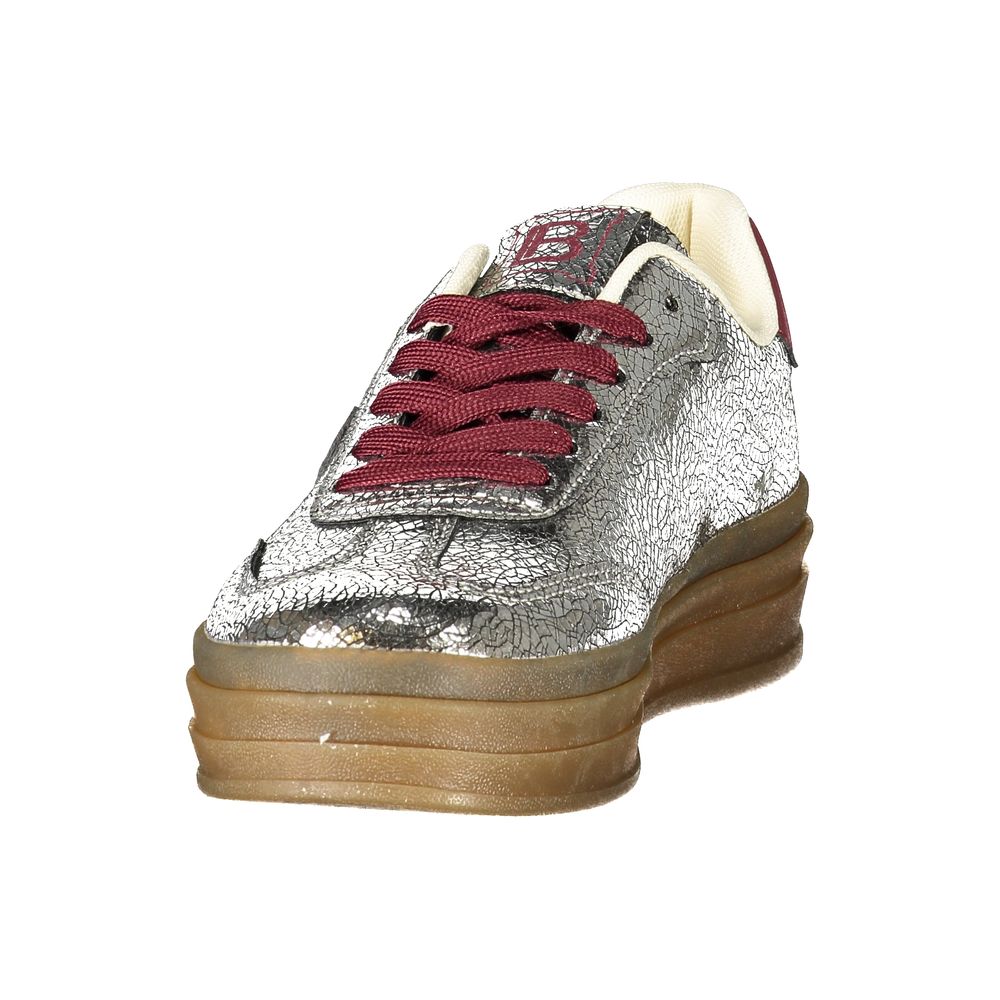 Laura Biagiotti Silver Women Sneaker